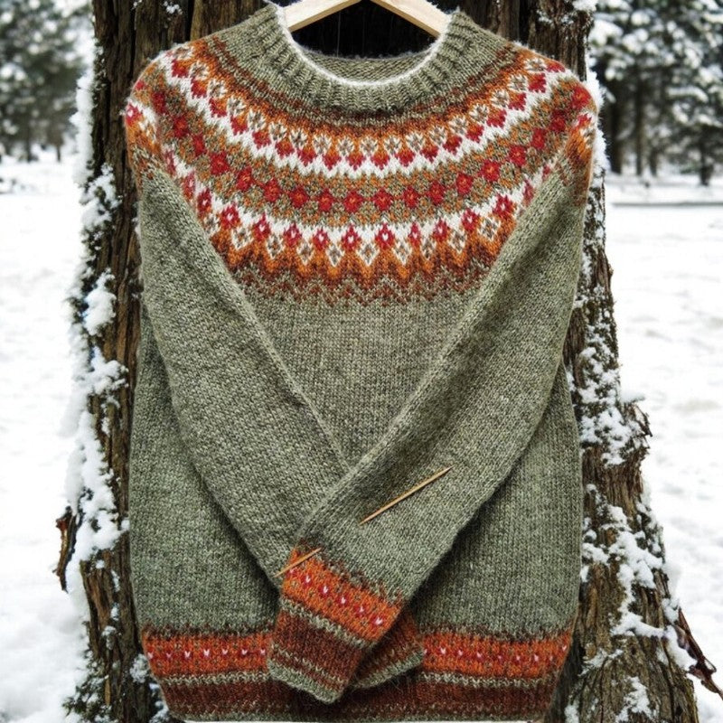 Edith™ | Hyggelig Fair Isle Striktrøje - Freya Kobenhavn