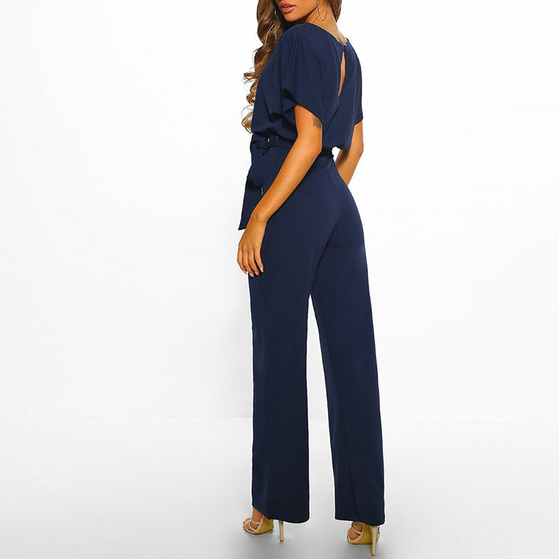 Clarissa™ | Elegant Bæltebelagt Dame Jumpsuit - Freya Kobenhavn