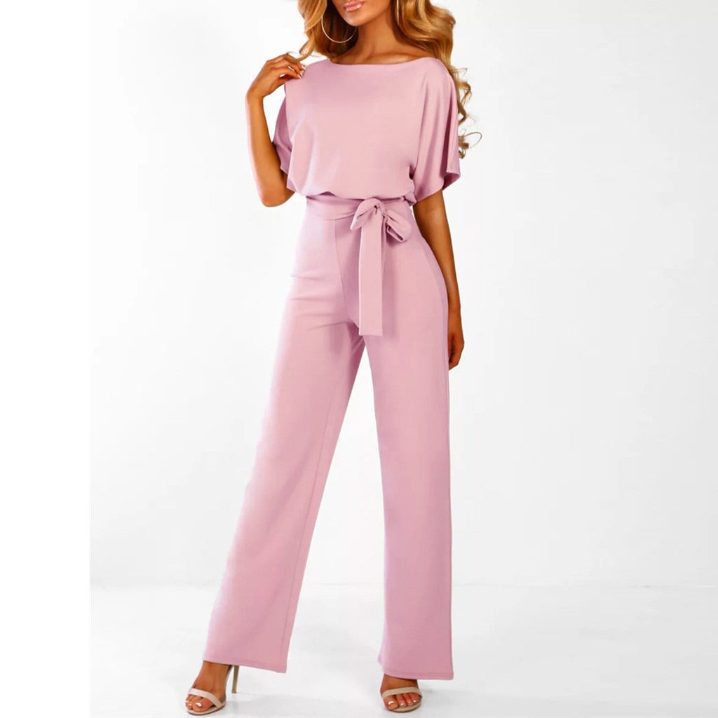 Clarissa™ | Elegant Bæltebelagt Dame Jumpsuit - Freya Kobenhavn