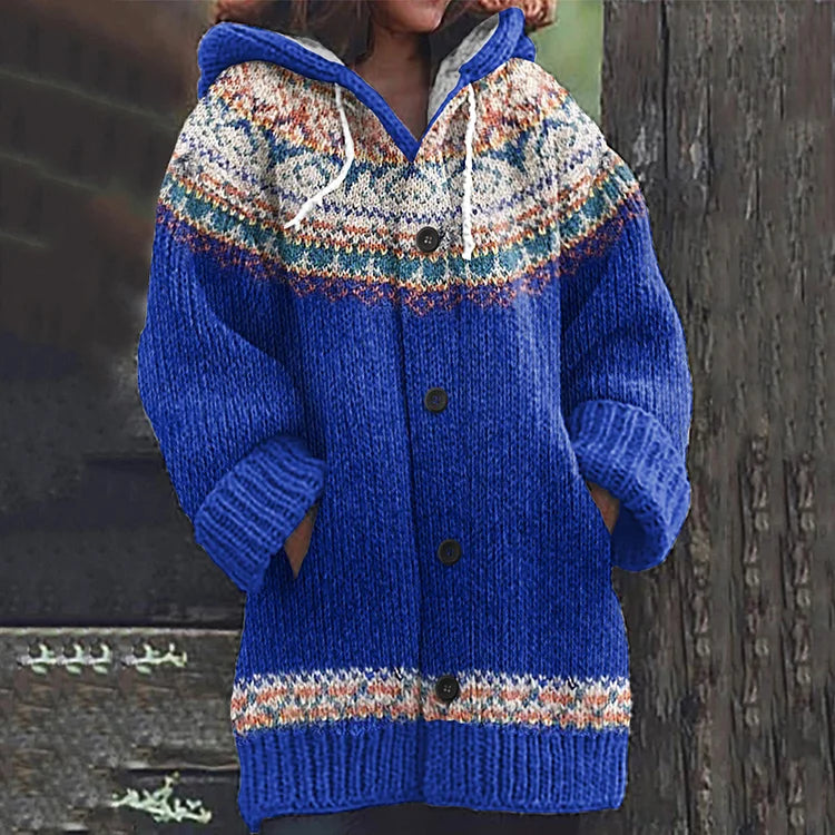 Augusta™ | Vinter Hættetrøje Cardigan - Freya Kobenhavn