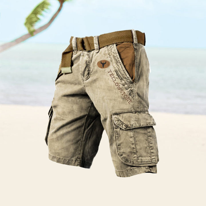 Thage | Yellowstone Cargo Shorts til Mænd - Freya Kobenhavn