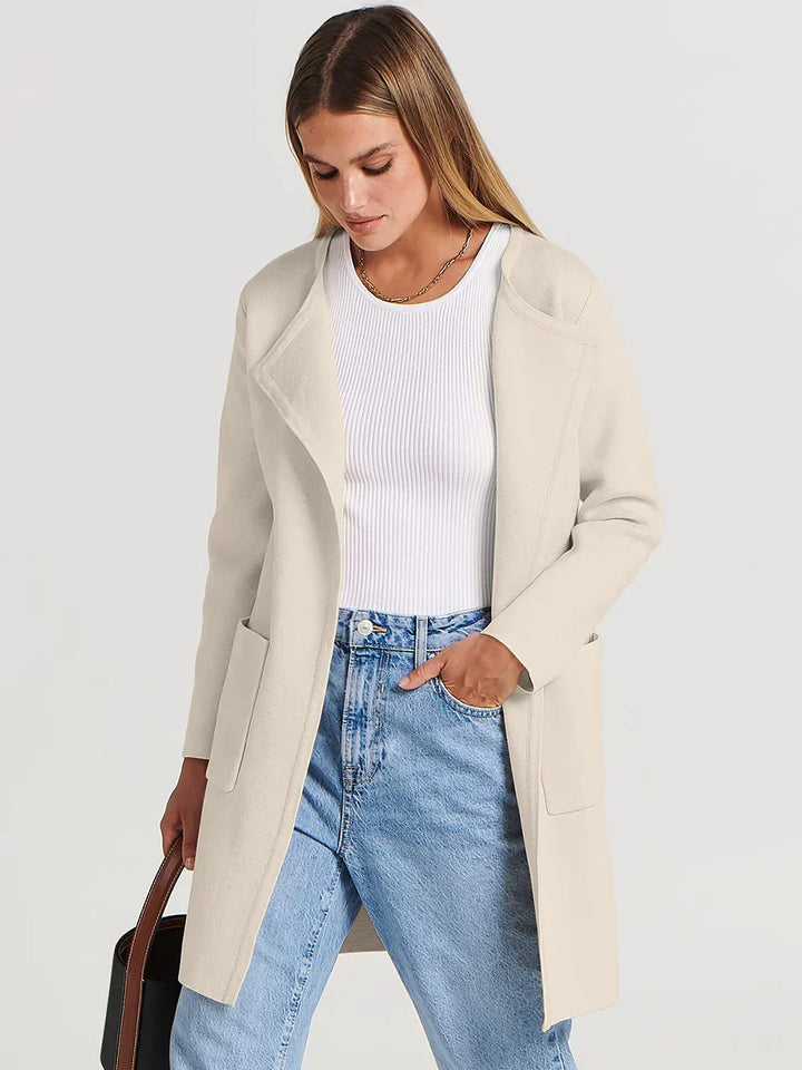 Dagmar | Dame Hyggelig Vinter Cardigan med Lommer - Freya Kobenhavn