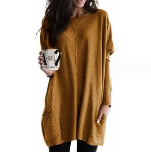 Vilhelmine | Behagelig Og Stilfuld Lang Sweater - Freya Kobenhavn