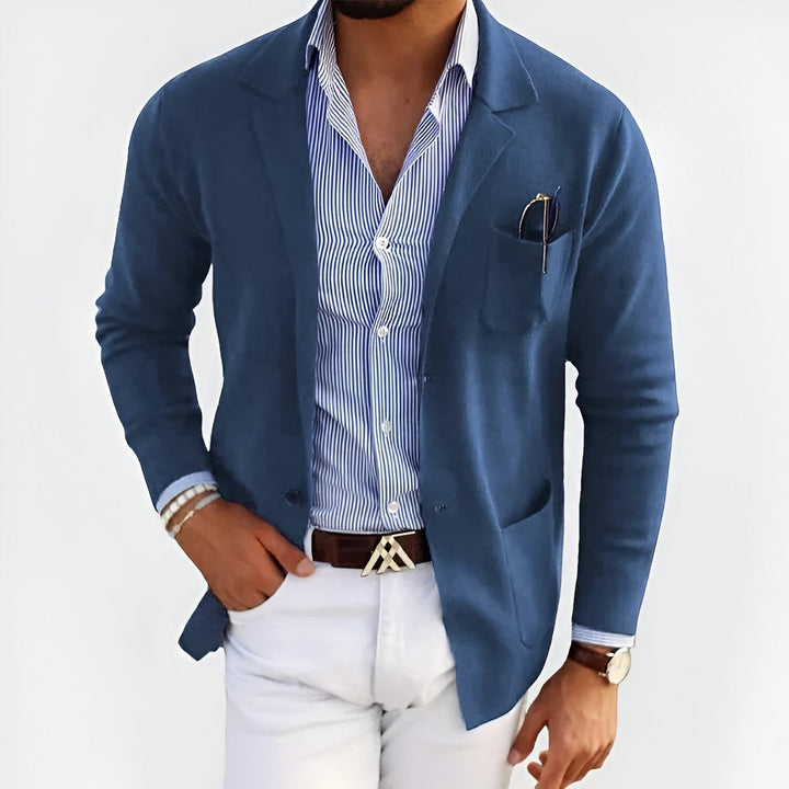 Jean | Casual Blazer med Stribet Skjorte