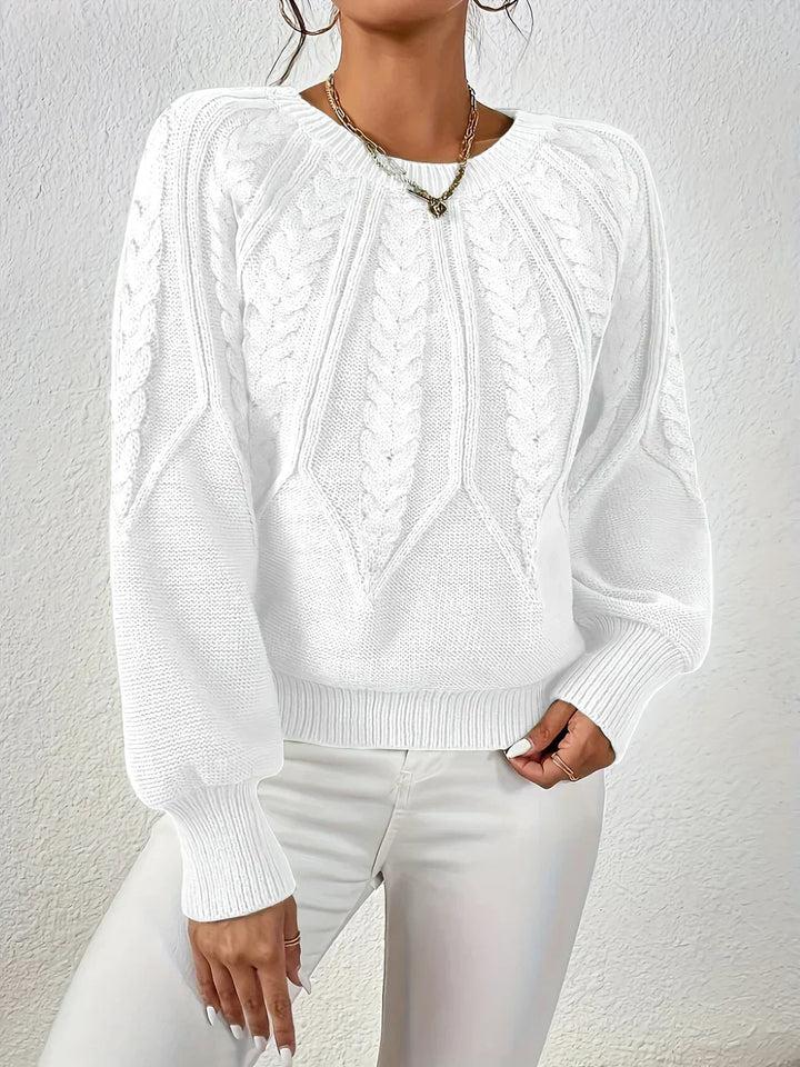 Emilie™ | Casual Elegant Kabelstrik Sweater - Freya Kobenhavn