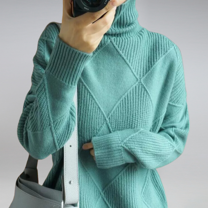 Adelina™ | Blød Rullekravesweater - Freya Kobenhavn