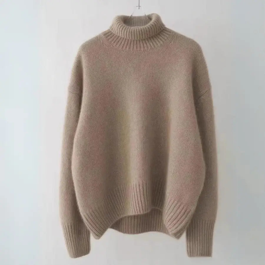 Malou | Elegant Og Stilfuld Oversized Vinterstriktrøje - Freya Kobenhavn