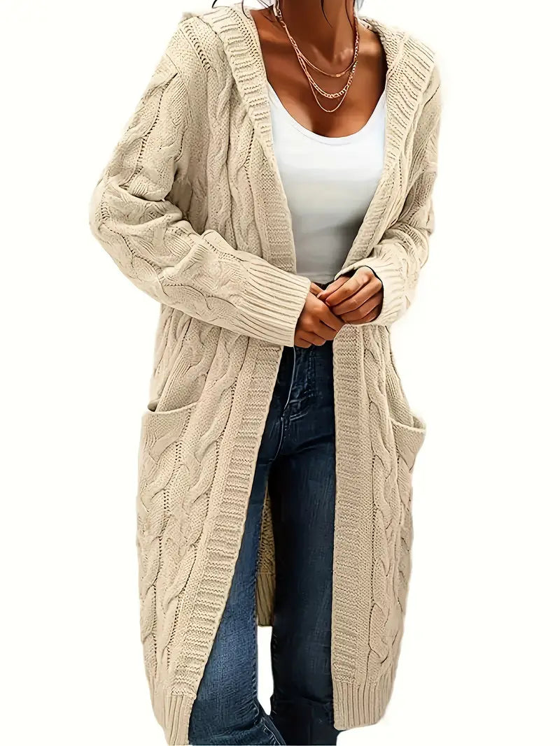 Charline | Women’s Knit Long Sweater with Front Pockets - Freya Kobenhavn