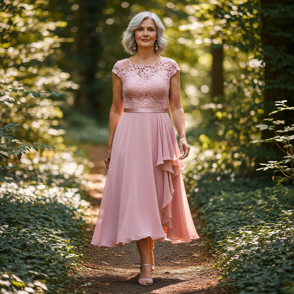 Gabriella | Elegant Og Komfortabel Midikjole I Blonde - Freya Kobenhavn