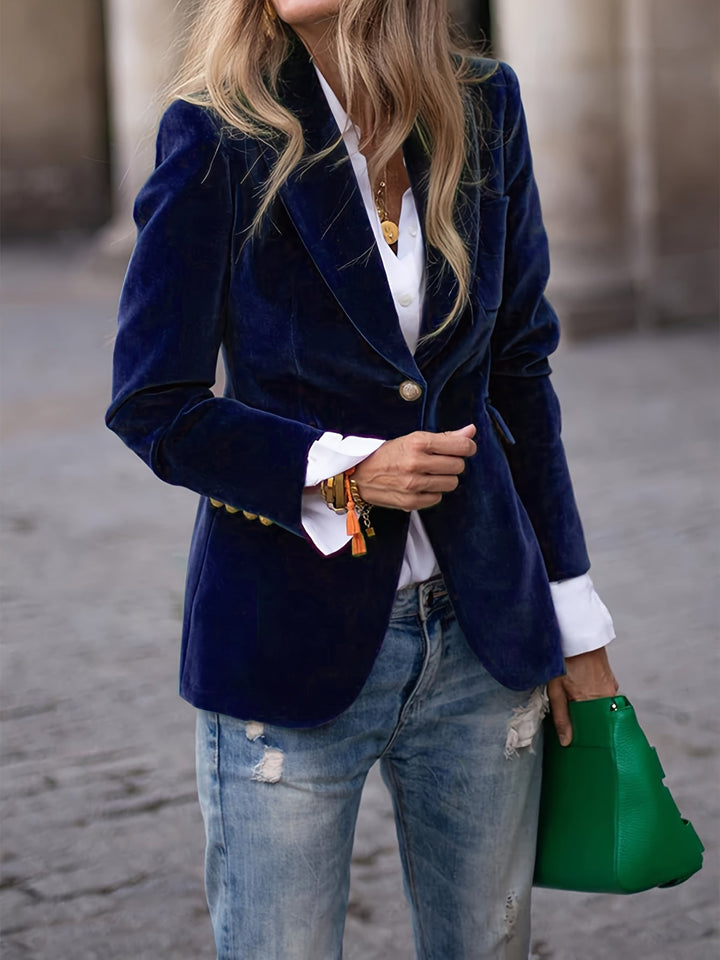 Kamma | Elegant og stilfuld blazer i fløjl - Freya Kobenhavn