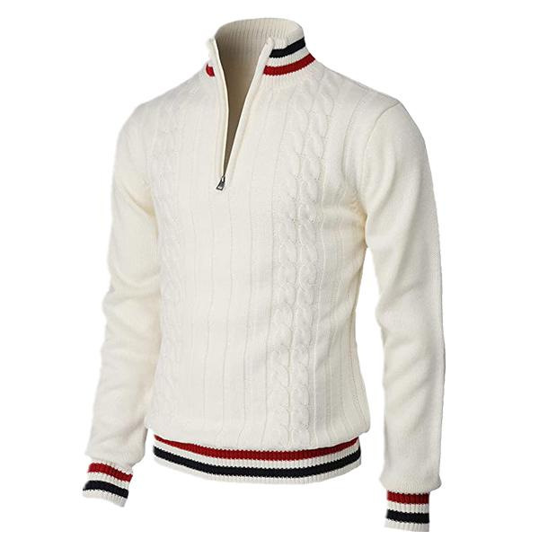 Joachim | Zip-Up Sweater til Herrer med Stribedetalje - Freya Kobenhavn