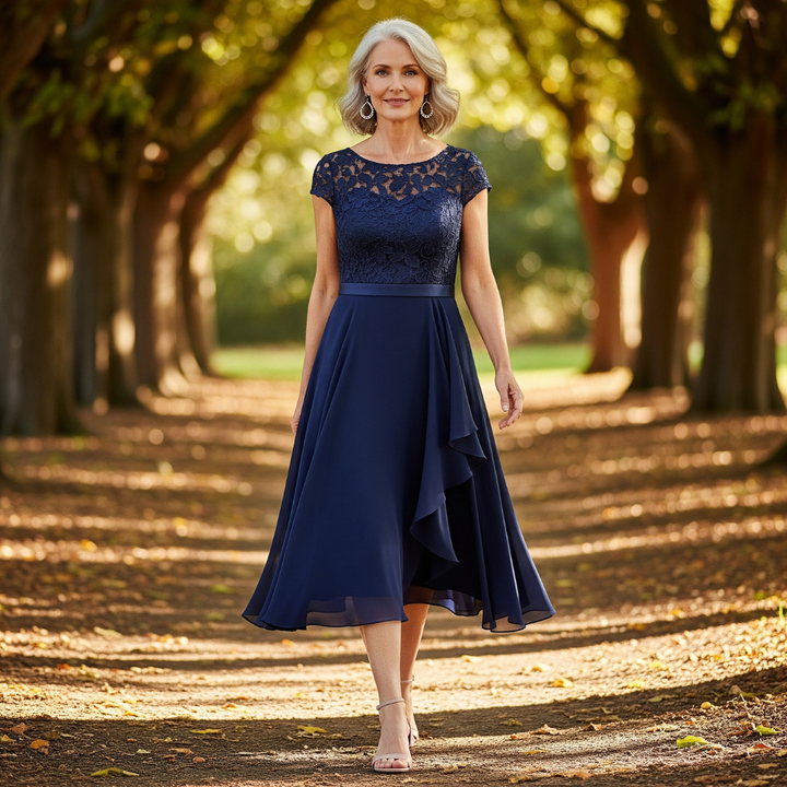 Gabriella | Elegant Og Komfortabel Midikjole I Blonde - Freya Kobenhavn