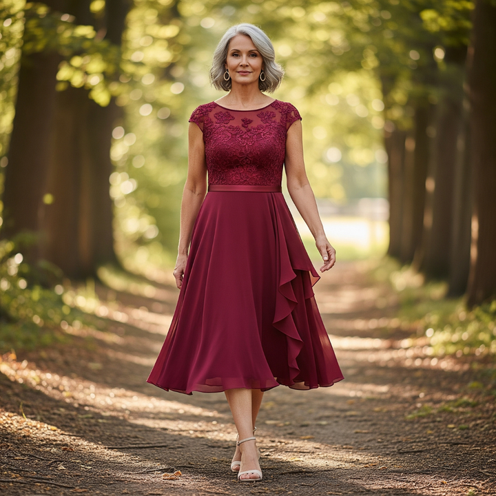 Gabriella | Elegant Og Komfortabel Midikjole I Blonde - Freya Kobenhavn
