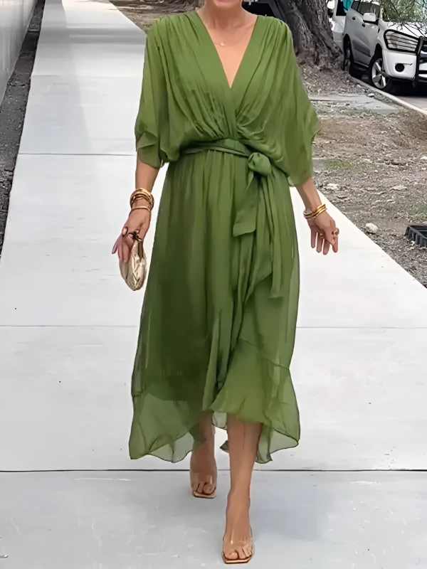 Louise | Elegant Slå-om Kjole - Freya Kobenhavn