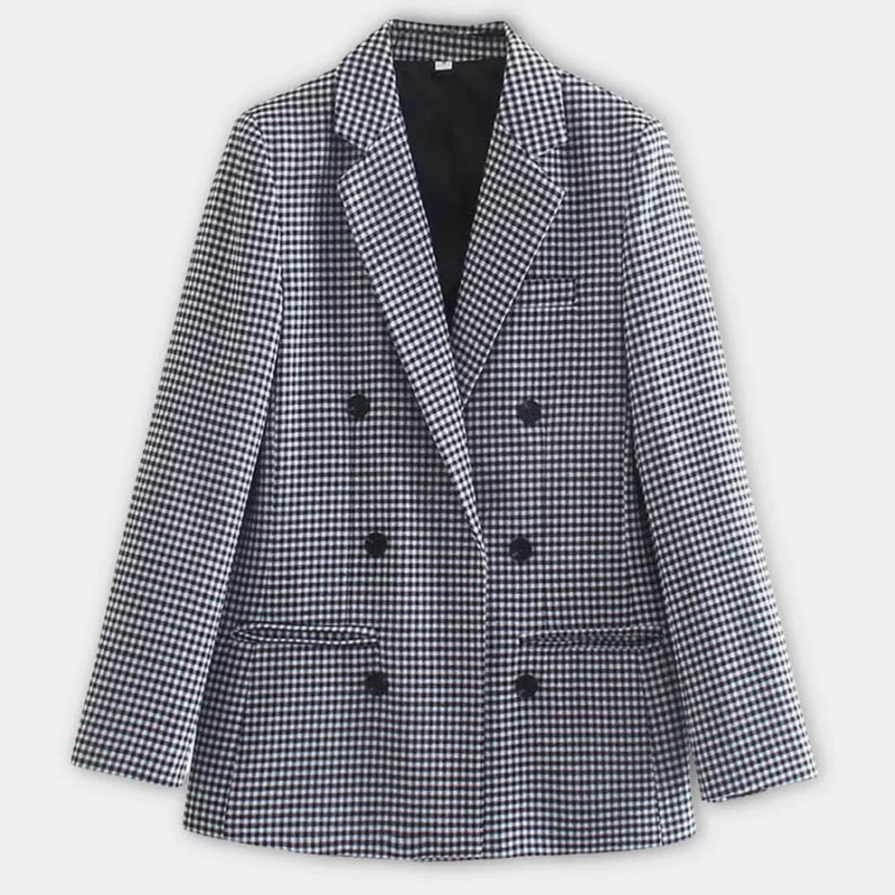 Alina | Vinter Dame Dobbeltknappet Blazer - Freya Kobenhavn