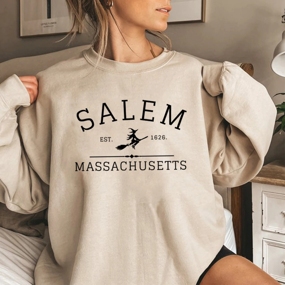 Mathilde | Vinter Dame Sweatshirt med Heks Print - Freya Kobenhavn