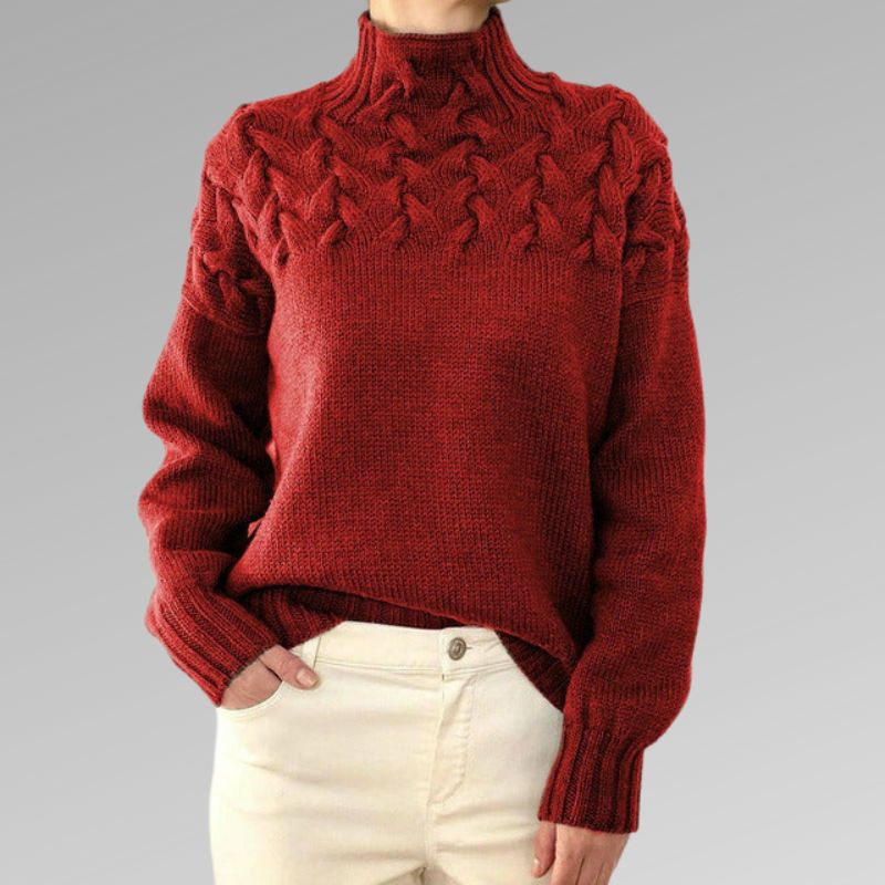 Ingrid | Stilfuld Og Behagelig Højhalset Sweater - Freya Kobenhavn