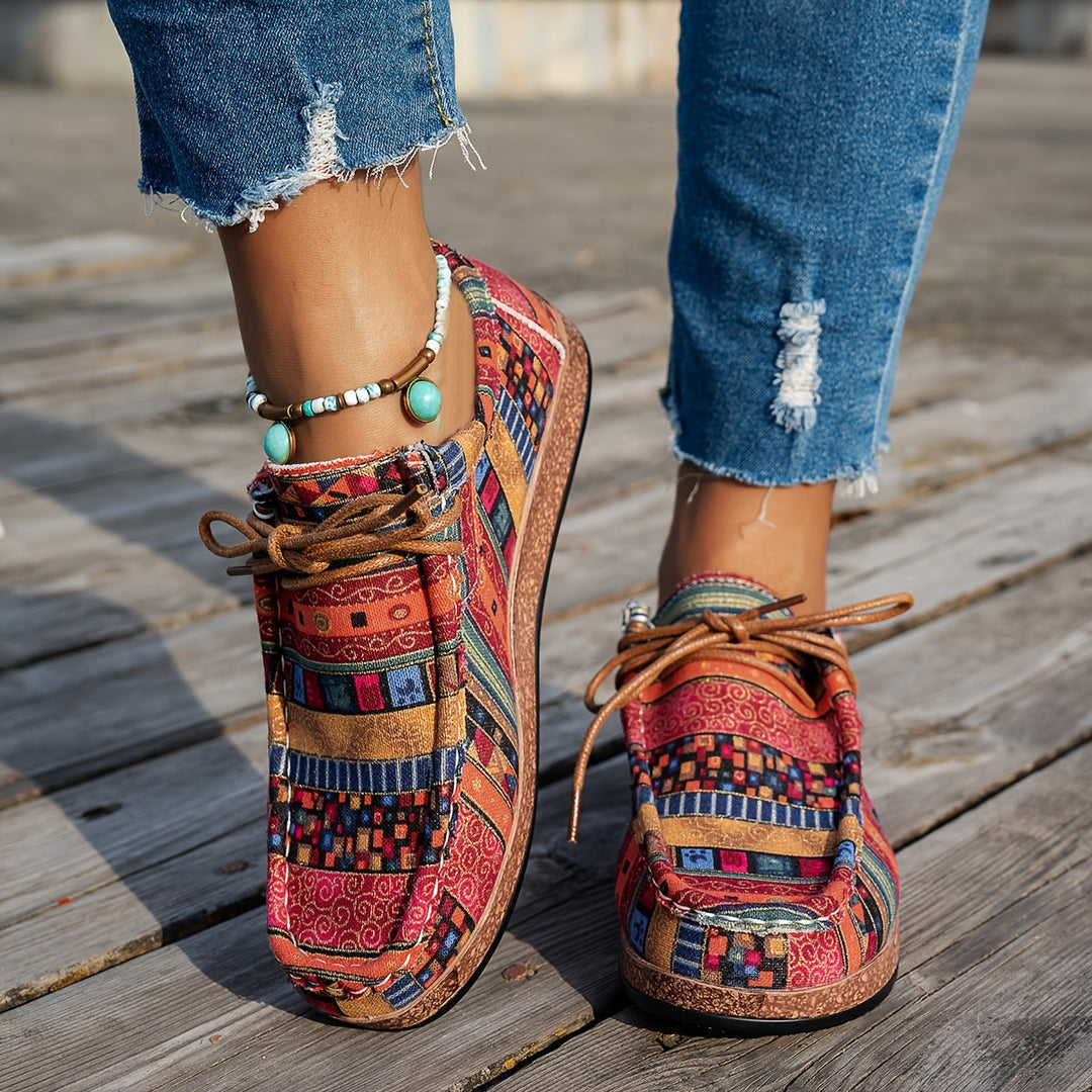 Vero | Dame Sneakers med Etnisk Mønster - Freya Kobenhavn