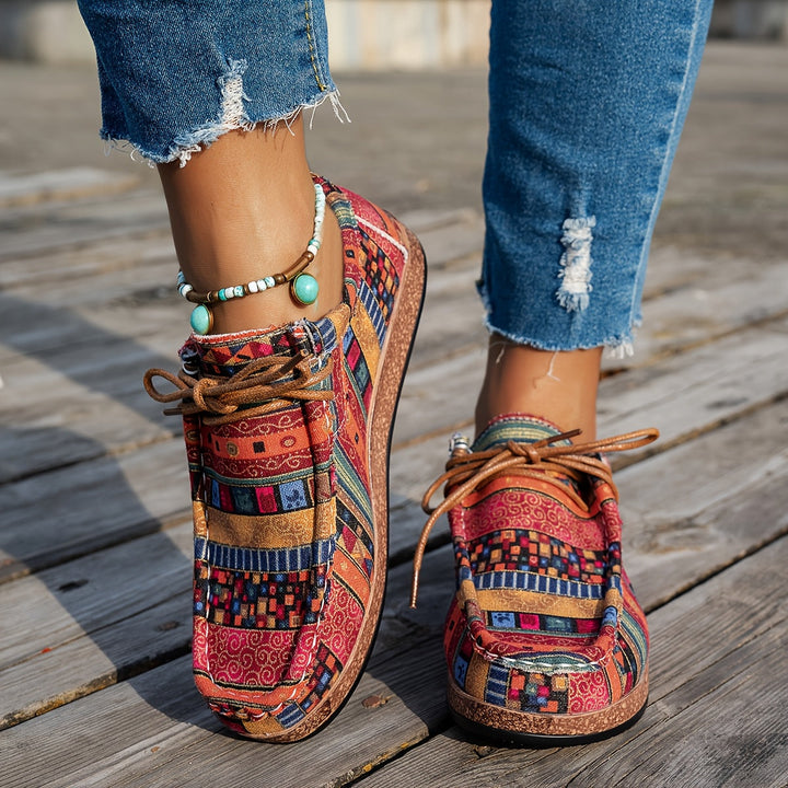 Vero | Dame Sneakers med Etnisk Mønster - Freya Kobenhavn