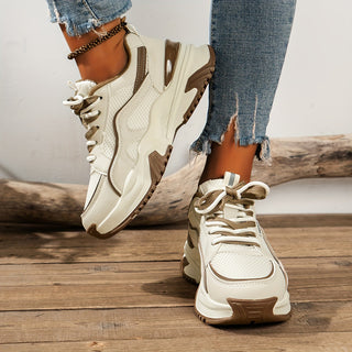 Henriette | Dame Chunky Sneakers med Mesh og Gummisål - Freya Kobenhavn