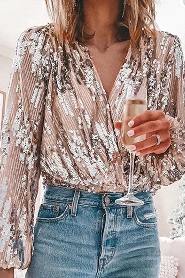 Judith | Elegant Og Stilfuld Glimmerbluse - Freya Kobenhavn
