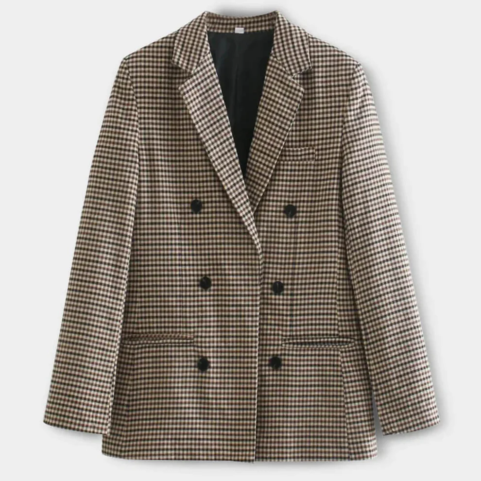 Alina | Vinter Dame Dobbeltknappet Blazer - Freya Kobenhavn