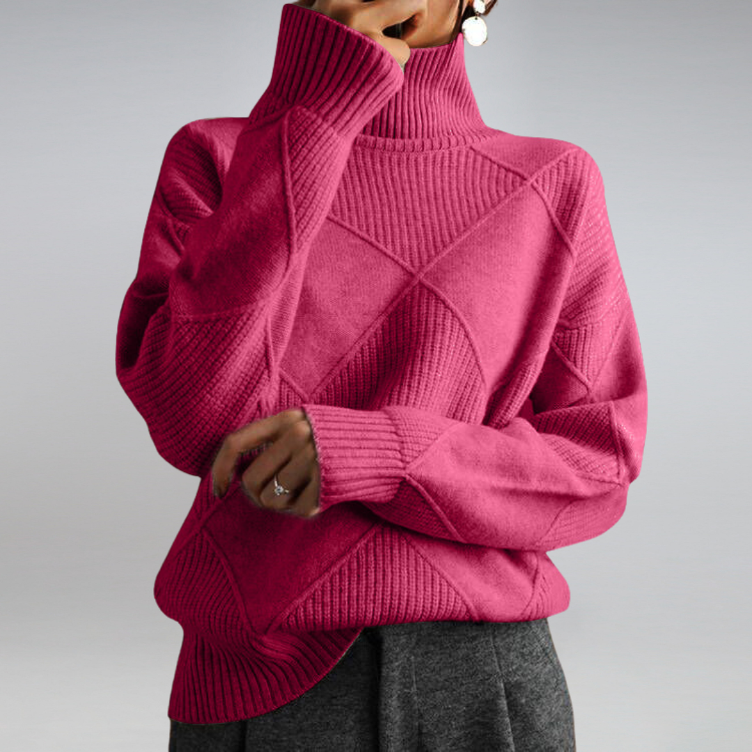 Adelina™ | Blød Rullekravesweater - Freya Kobenhavn