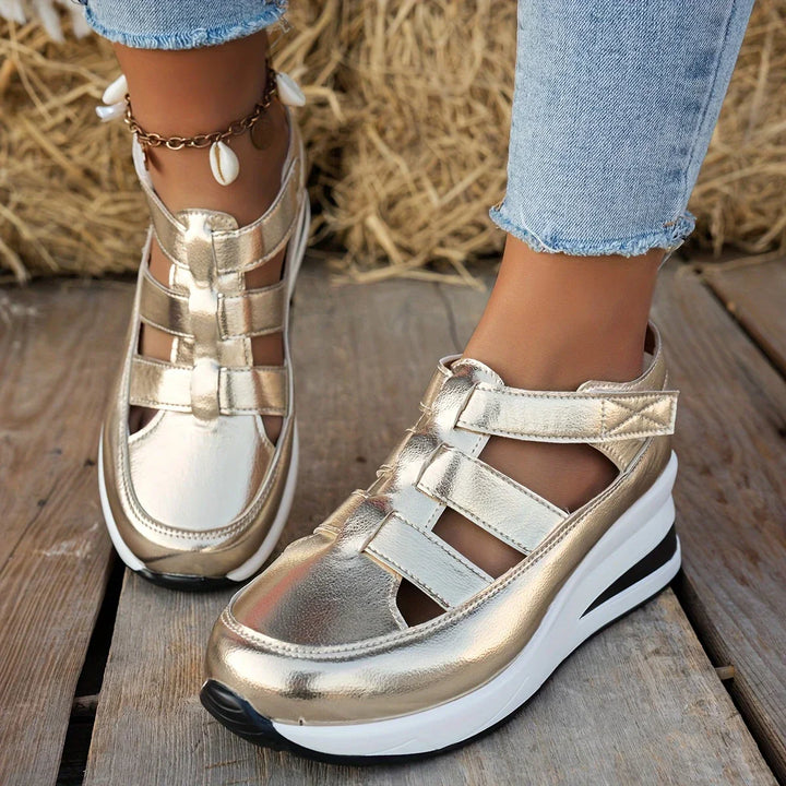 Elfriede | Metalliske Sneakers Stilfulde Og Behagelige - Freya Kobenhavn