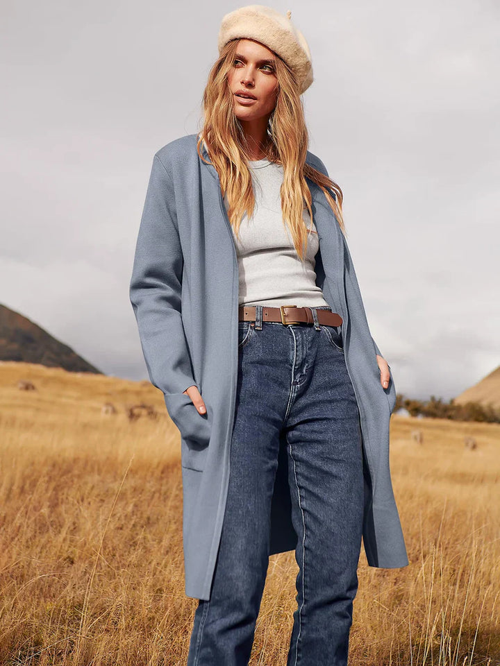 Dagmar | Dame Hyggelig Vinter Cardigan med Lommer - Freya Kobenhavn