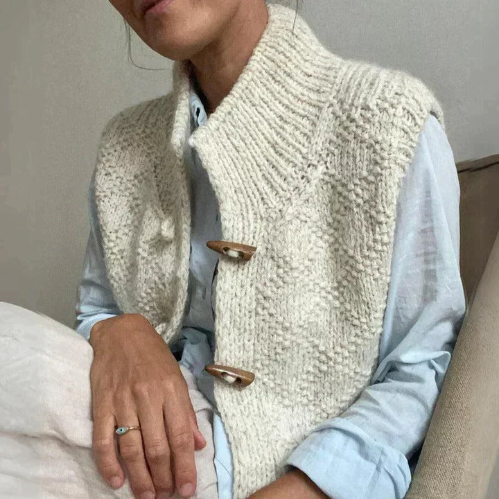 Lizette | Stilfuld og Behagelig Strikket Vest - Freya Kobenhavn