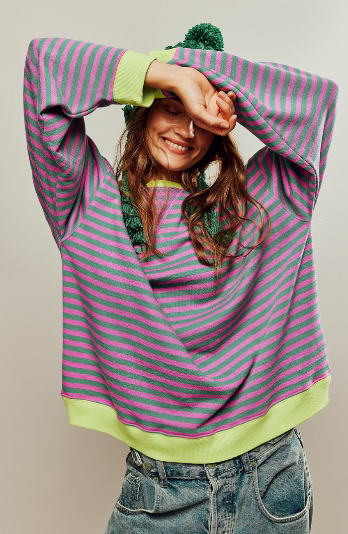 Gudrun | Stilfuld Stribet Relaxed Fit Sweater - Freya Kobenhavn