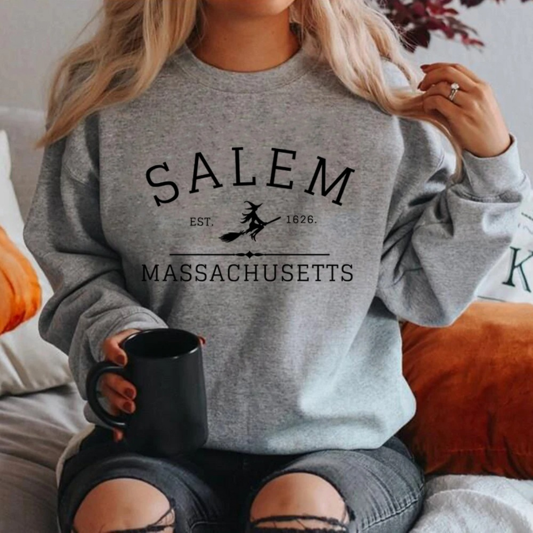 Mathilde | Vinter Dame Sweatshirt med Heks Print - Freya Kobenhavn