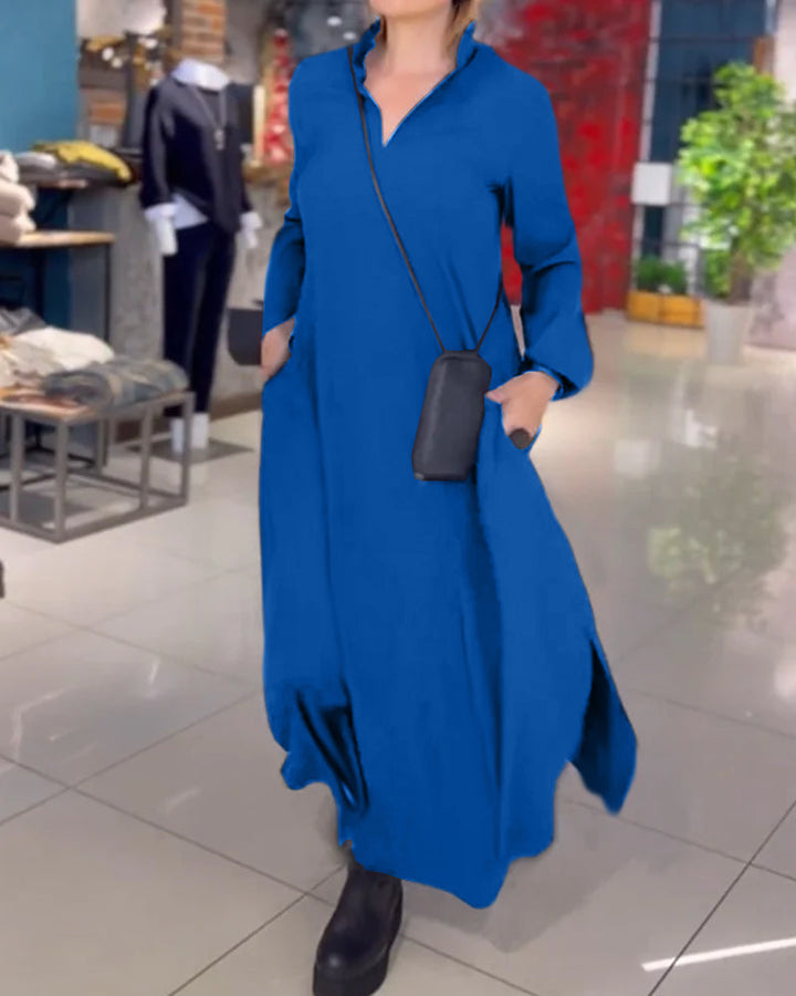 Karen™ | Elegant Skjortekjole med Knaplukning - Freya Kobenhavn