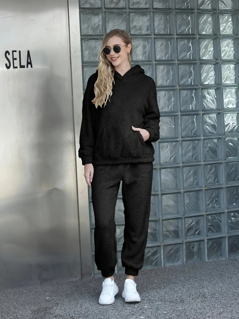 Josepha | Dame Fleece Loungewear Sæt Med Hætte - Freya Kobenhavn