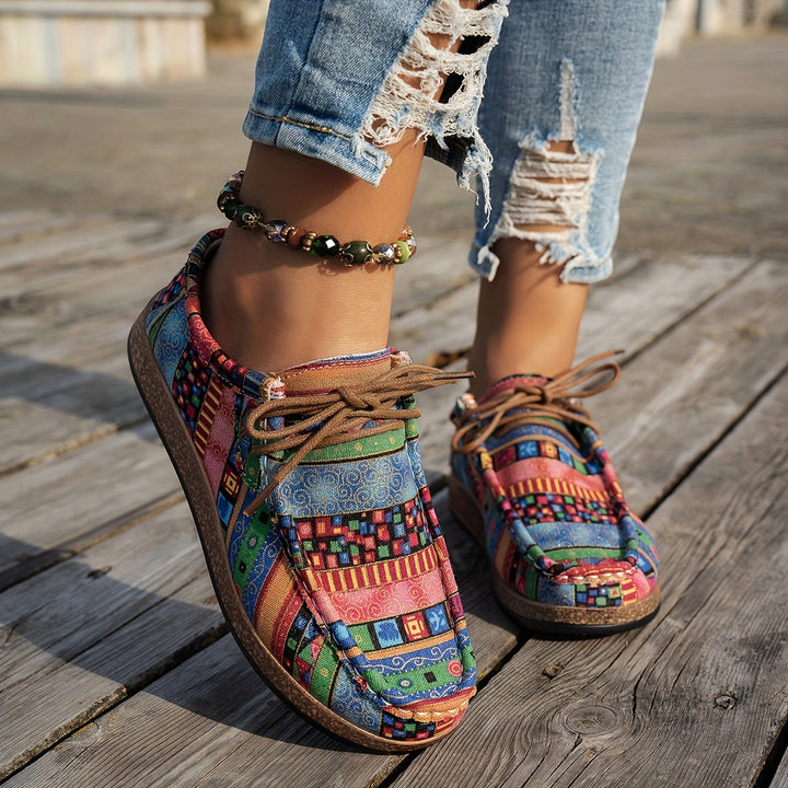 Vero | Dame Sneakers med Etnisk Mønster - Freya Kobenhavn