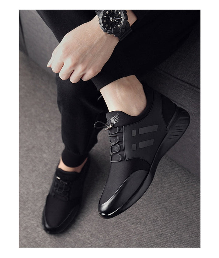 Kornelius | Herre Slip-On Sneakers med Elastiske Snørebånd - Freya Kobenhavn