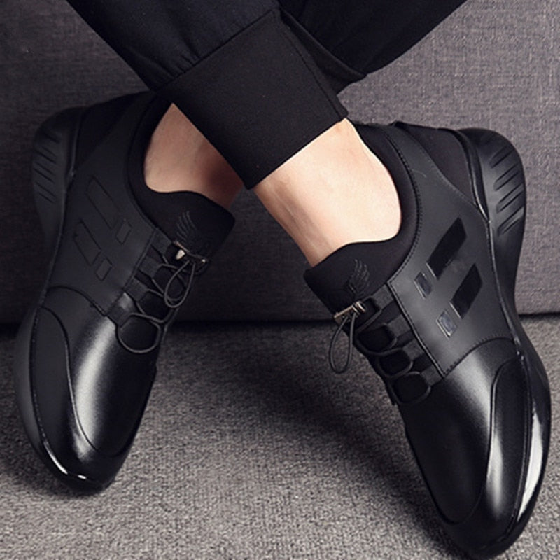 Kornelius | Herre Slip-On Sneakers med Elastiske Snørebånd - Freya Kobenhavn