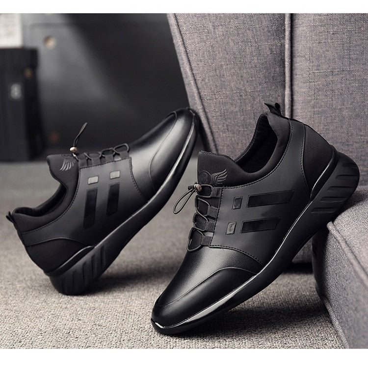 Kornelius | Herre Slip-On Sneakers med Elastiske Snørebånd - Freya Kobenhavn
