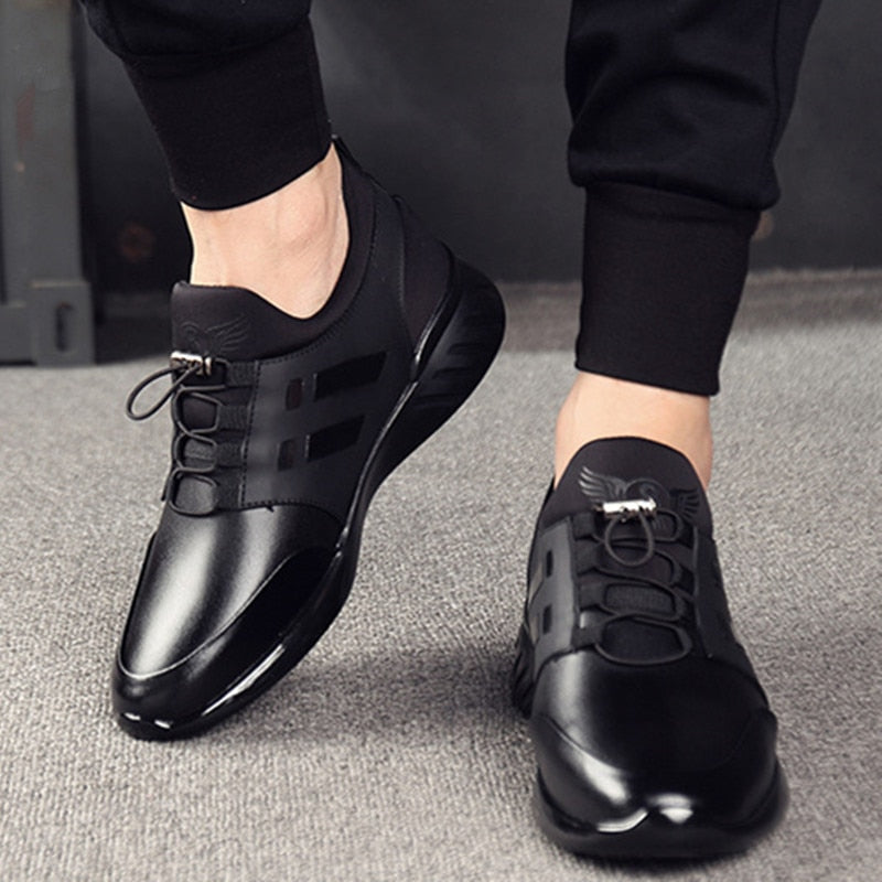Kornelius | Herre Slip-On Sneakers med Elastiske Snørebånd - Freya Kobenhavn