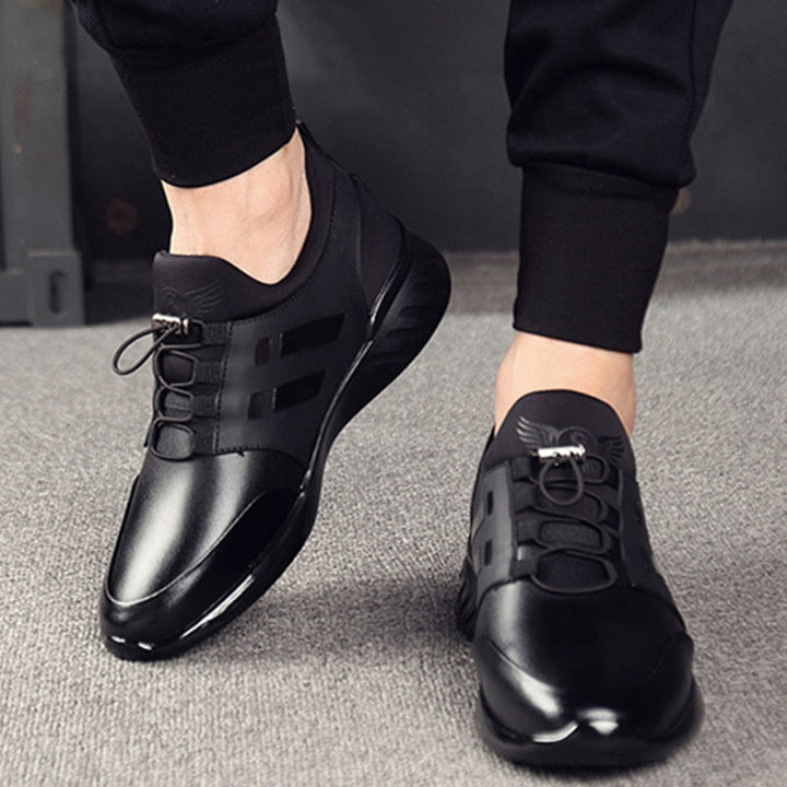 Kornelius | Herre Slip-On Sneakers med Elastiske Snørebånd - Freya Kobenhavn