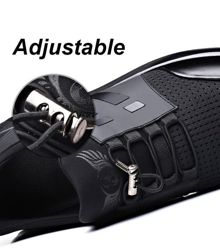 Kornelius | Herre Slip-On Sneakers med Elastiske Snørebånd - Freya Kobenhavn