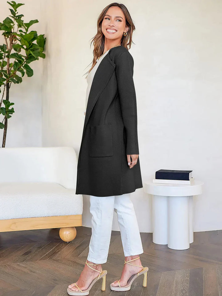 Dagmar | Dame Hyggelig Vinter Cardigan med Lommer - Freya Kobenhavn