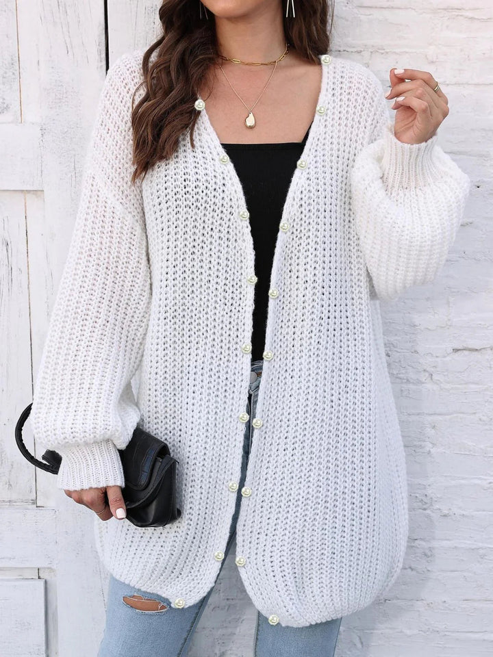 Karen | Elegant Dame Cardigan med Perleknapper - Freya Kobenhavn
