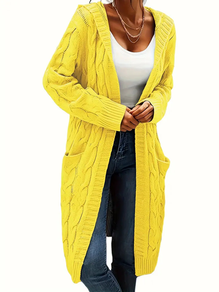 Charline | Women’s Knit Long Sweater with Front Pockets - Freya Kobenhavn