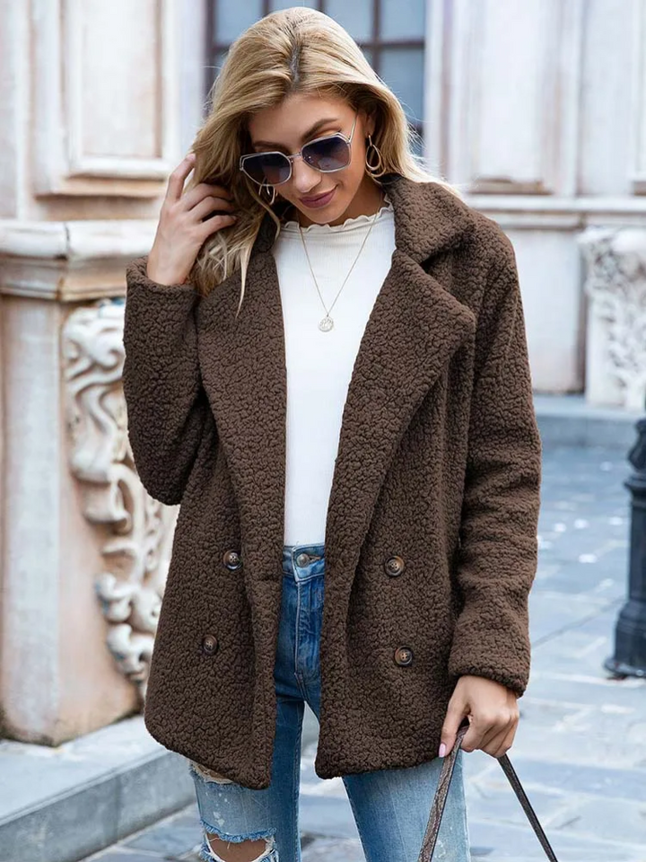 Pernille | Behagelig Og Stilfuld Teddybear Frakke - Freya Kobenhavn