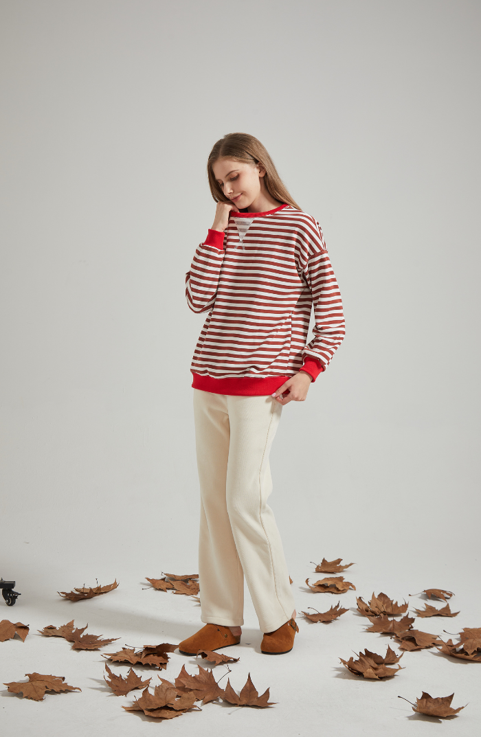 Lena™ | Oversized stribet sweater - Freya Kobenhavn
