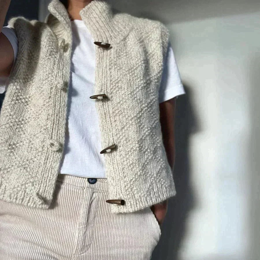 Lizette | Stilfuld og Behagelig Strikket Vest - Freya Kobenhavn