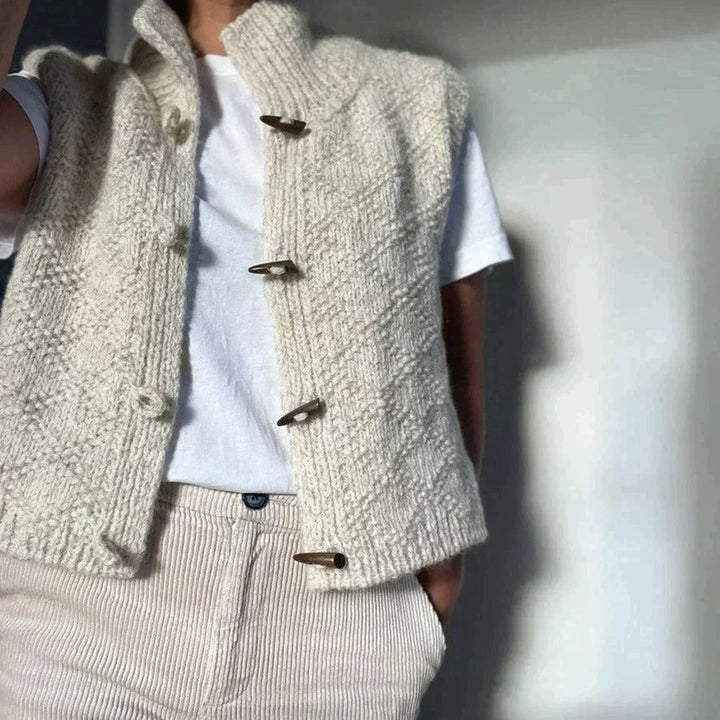 Lizette | Stilfuld og Behagelig Strikket Vest - Freya Kobenhavn