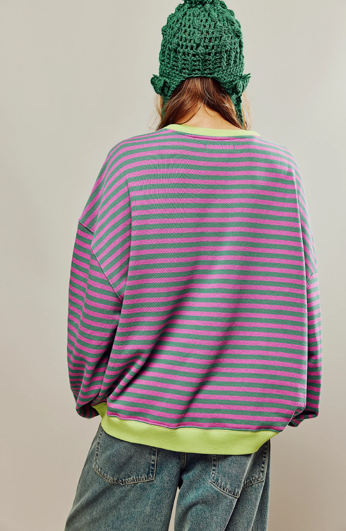 Lena™ | Oversized stribet sweater - Freya Kobenhavn