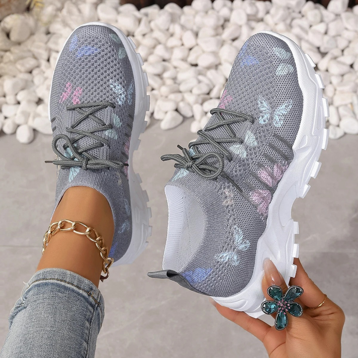 Philipa | Stilfulde og Behagelige Sneakers med Sommerfugl - Freya Kobenhavn